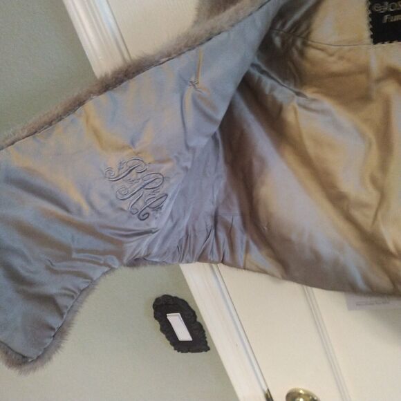 Joseph Glass Furriers Women's Stole Fur Wrap Classic Brown Rustic Shawl - Picture 4 of 16